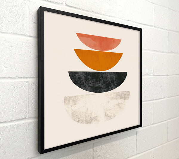 Orange And Black Halves