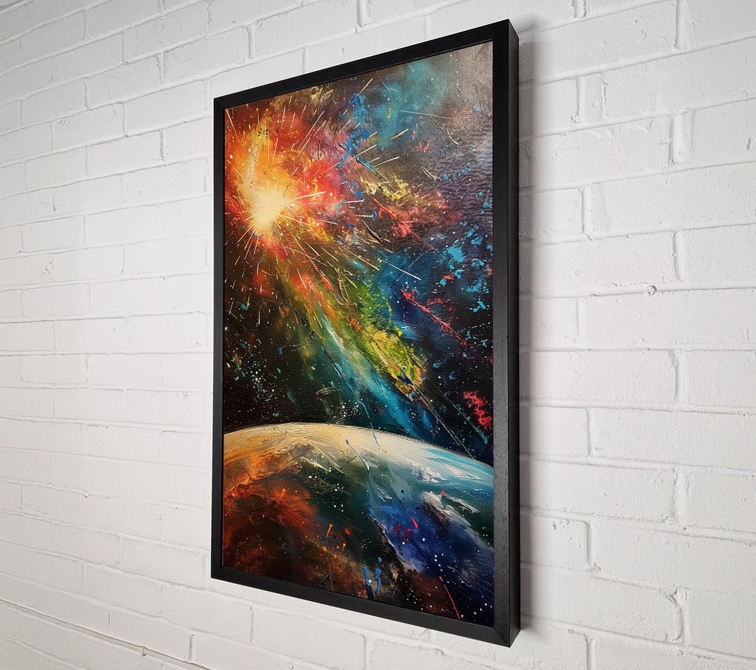  A Canvas Print of Blue Cosmic Burst Canvas Art