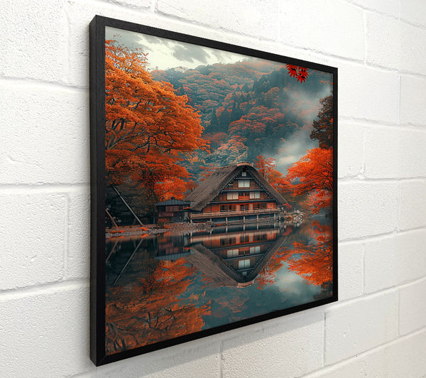 Crimson Reflections On Water