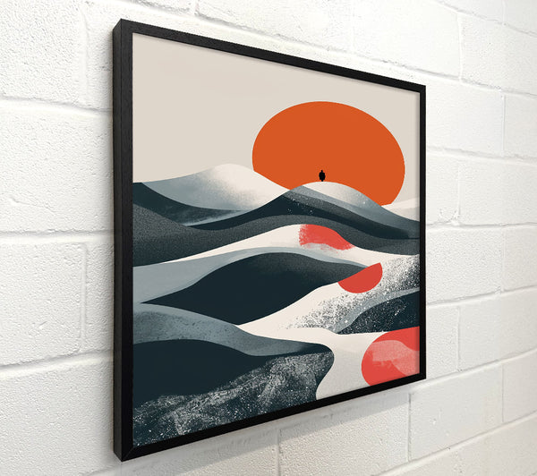 Orange Horizon Landscape