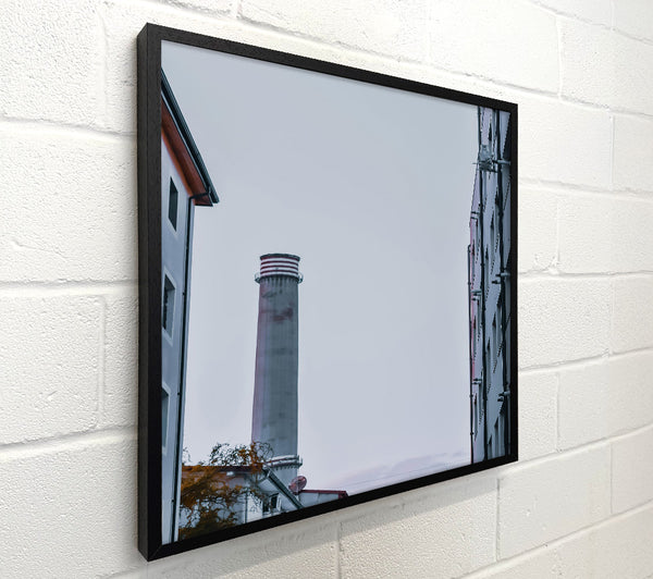 Gray Sky Chimney View