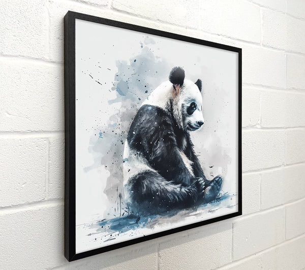 Blue Panda Reflection