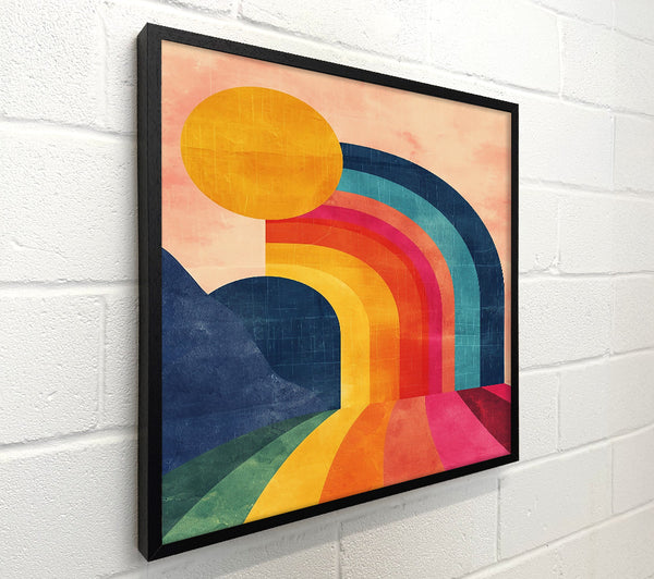 Yellow Retro Rainbow