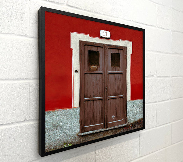 Red Doorway To Brown