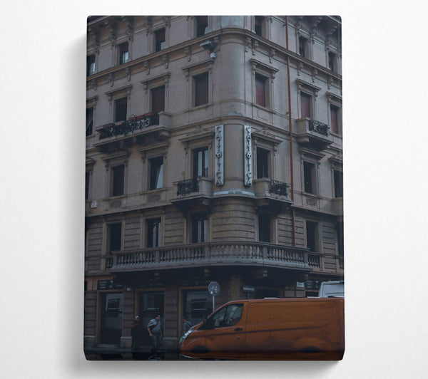  A Canvas Print of Rusty Urban Corner Canvas Wall Art