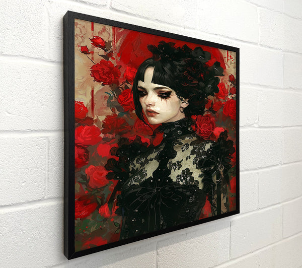 Crimson Lace Embrace