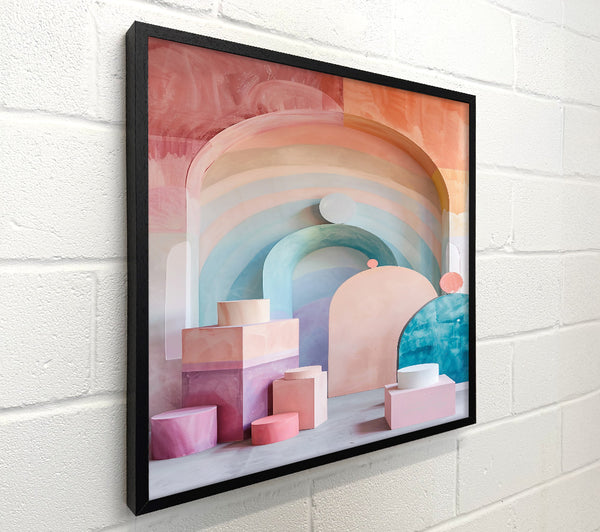 Pastel Arches And Circles