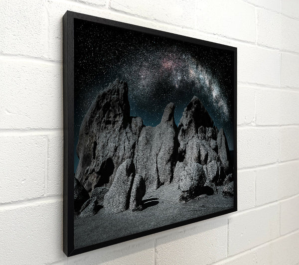 Grey Rocks Under Stars