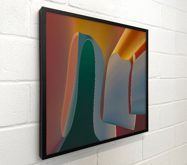 Blue Fold Abstract