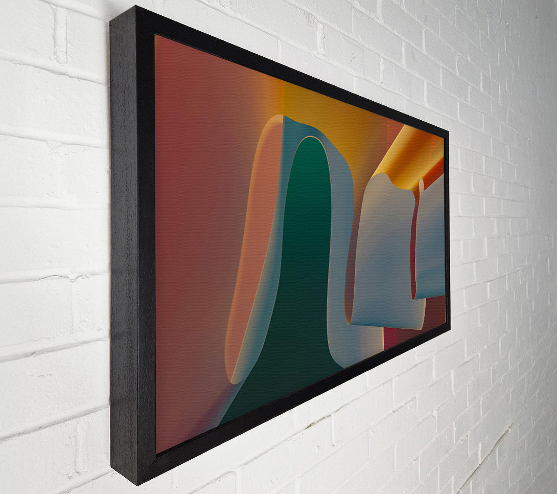  A Canvas Print of Blue Fold Abstract Canvas Wall Art