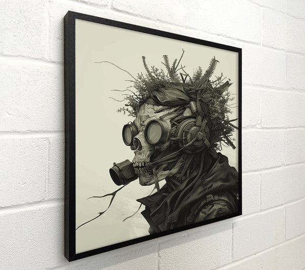 Green Mechanical Skull