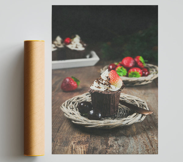 Chocolate Cherry Delight Giclee Print