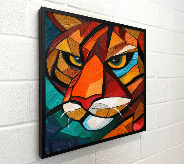 Crimson Feline Gaze