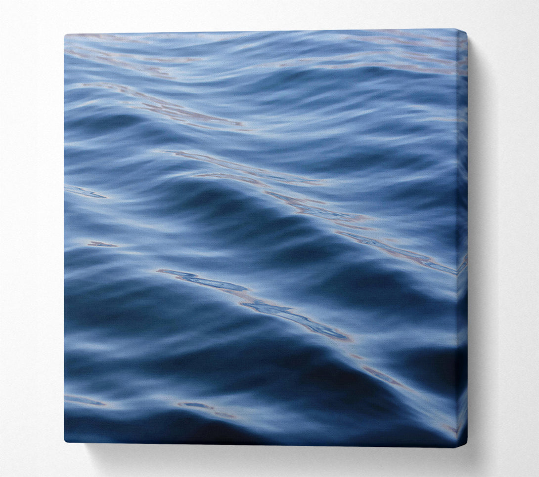  A Canvas Print of Indigo Water Ripples Canvas Art