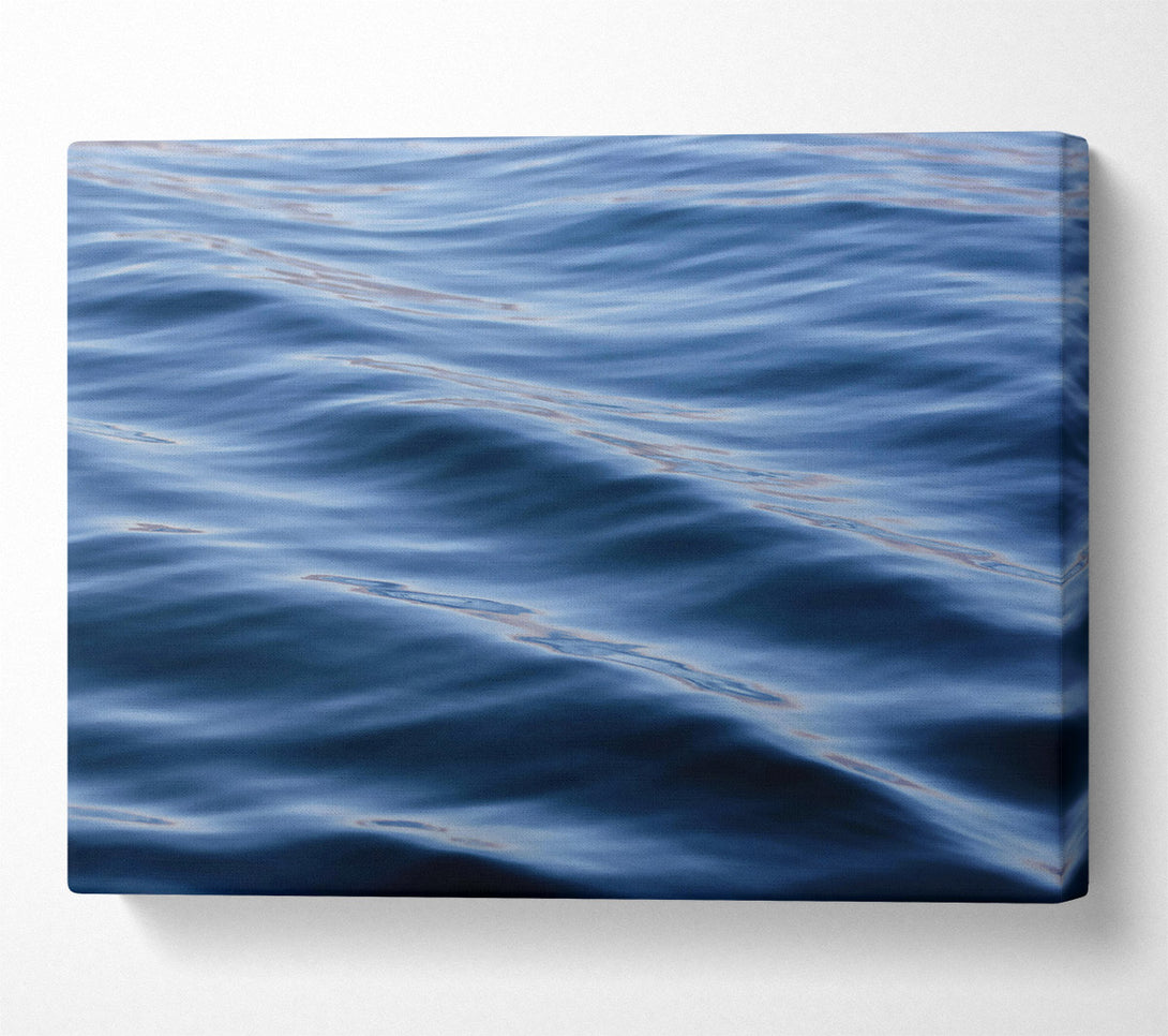 A Canvas Print of Indigo Water Ripples Canvas Art