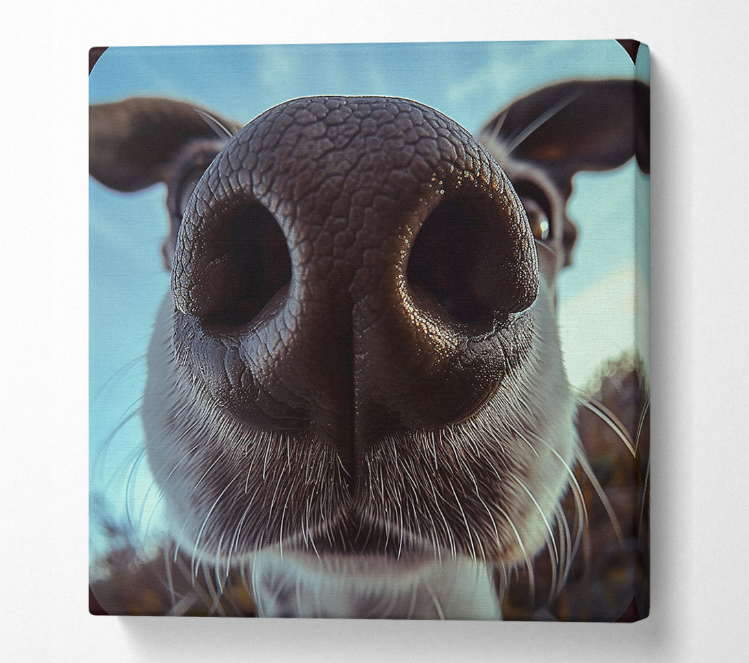  A Canvas Print of Dog Sniff Canvas Art