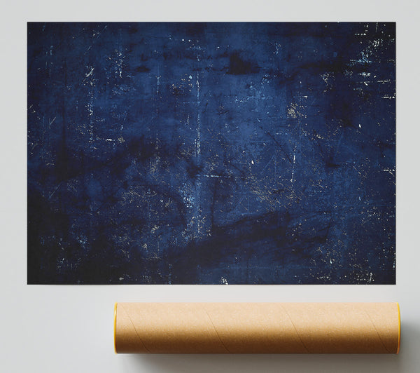 Midnight Blue Abstract Giclee Print