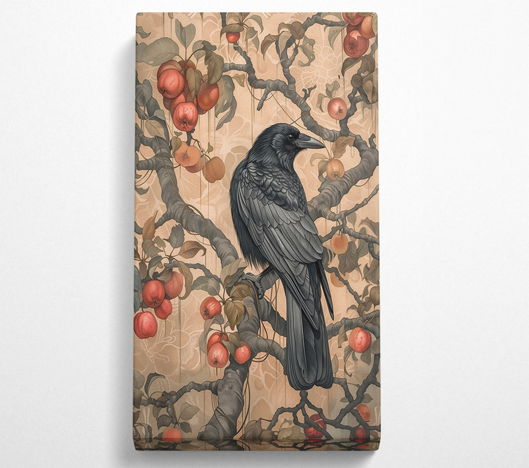  A Canvas Print of Crimson Raven'S Perch Canvas Art