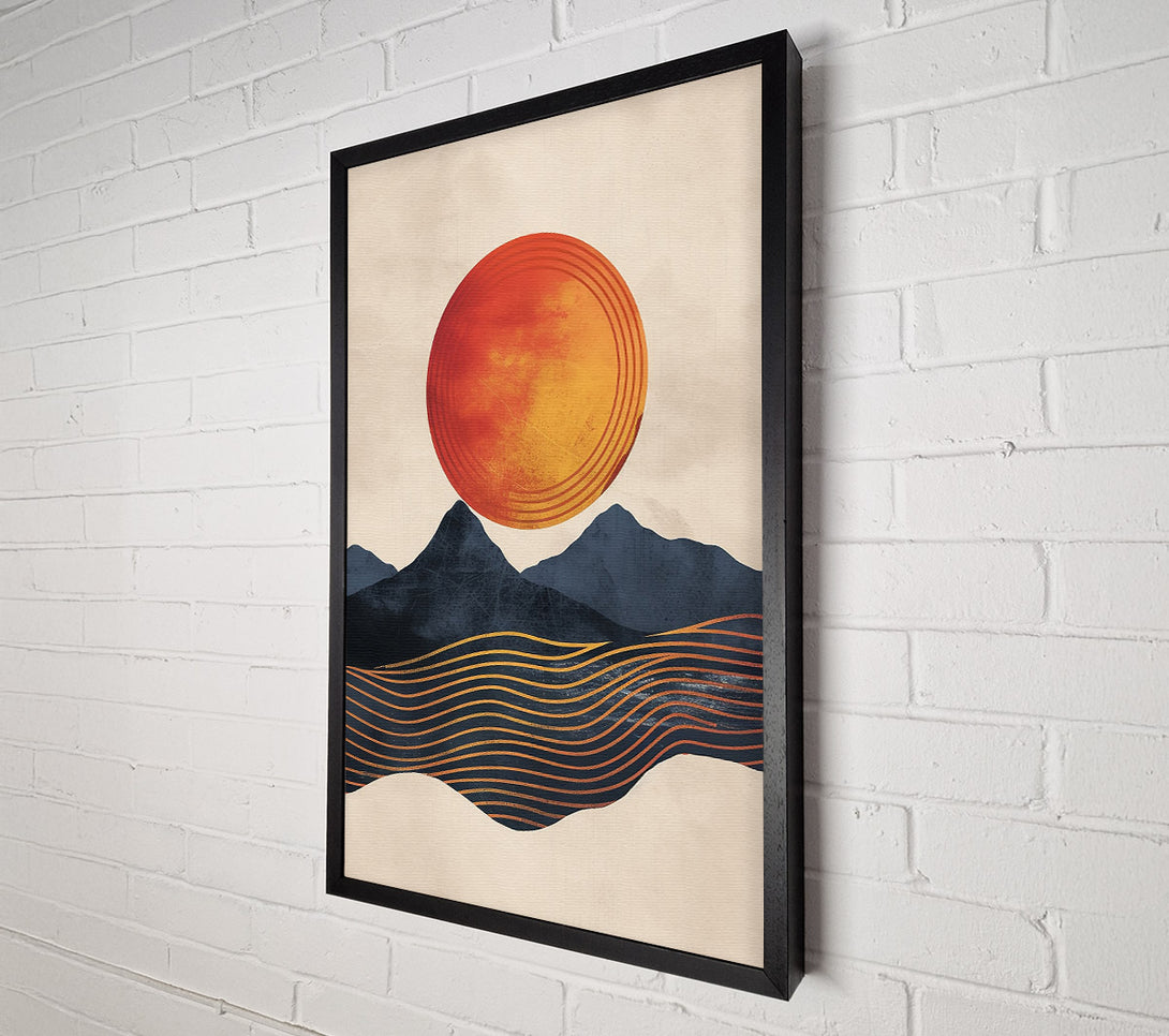  A Canvas Print of Golden Sunrise Landscape Canvas Wall Art
