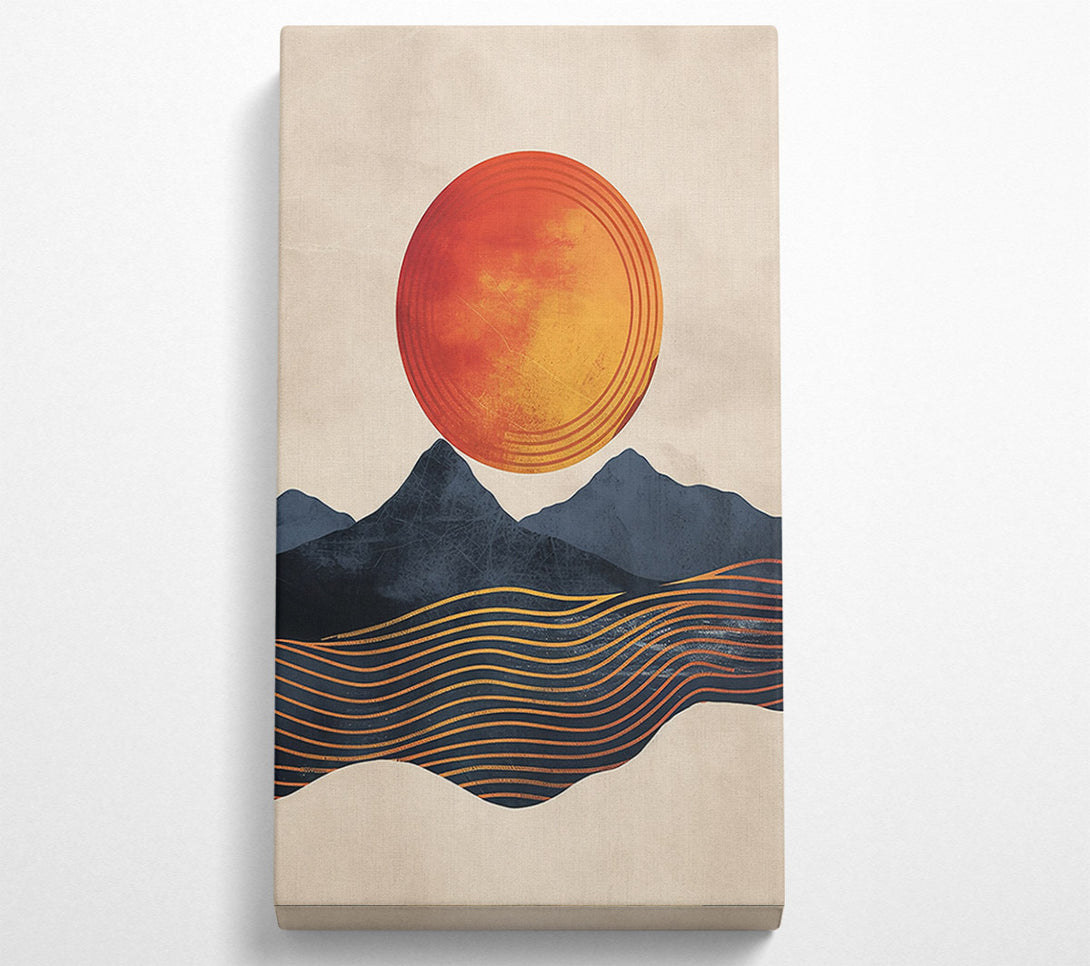  A Canvas Print of Golden Sunrise Landscape Canvas Wall Art
