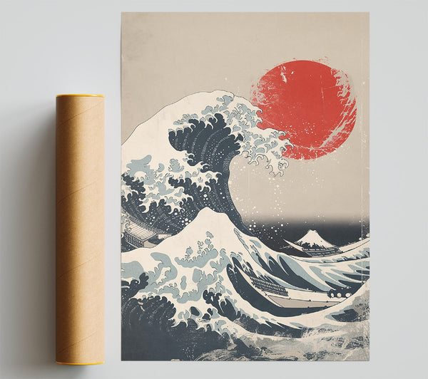 Red Sun, Black Wave Poster