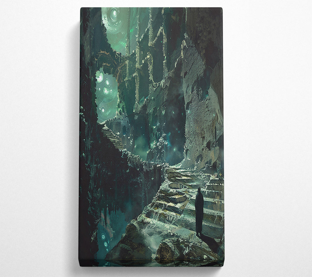  A Canvas Print of Emerald Ruins Ascending Canvas Wall Art