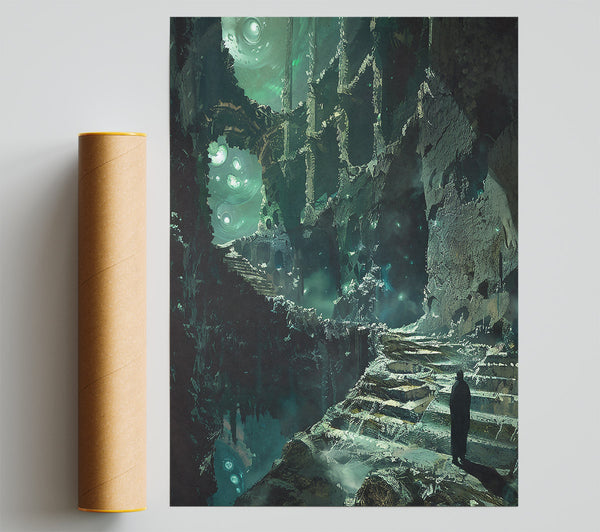 Emerald Ruins Ascending Print