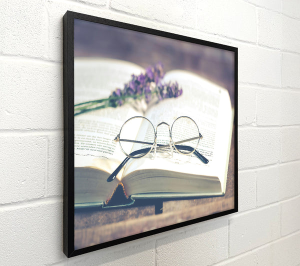 Ivory Book And Glasses