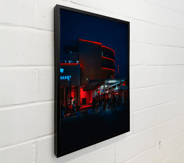 Red Neon Cityscape