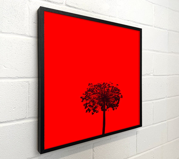 Red Bloom Silhouette
