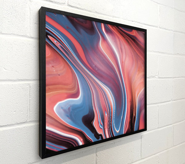 Coral Swirling Abstract