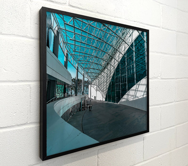 Teal Glass Canopy