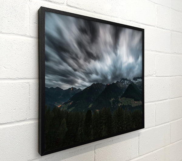 Gray Mountains' Embrace