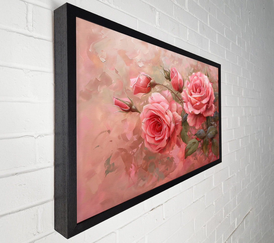  A Canvas Print of Pink Rose Bouquet Canvas Wall Art