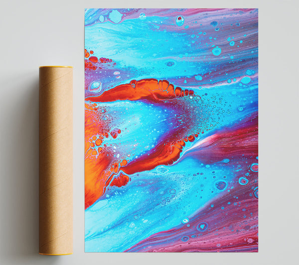 Azure Dreamscape Flow Giclee Print