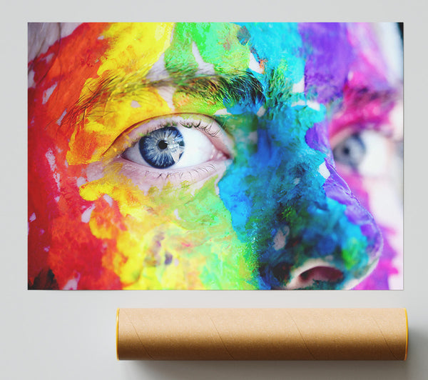 Blue Canvas Vision Poster