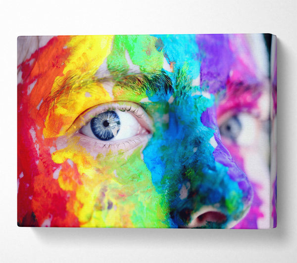  A Canvas Print of Blue Canvas Vision Canvas Wall Art