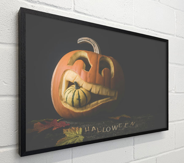 Orange Pumpkin Grinning