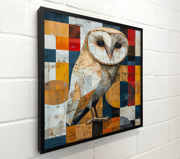 Golden Owl In Flight