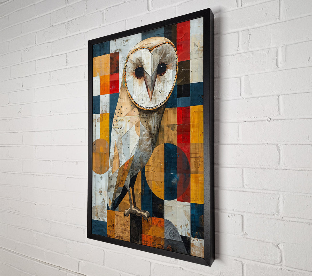  A Canvas Print of Golden Owl In Flight Canvas Print
