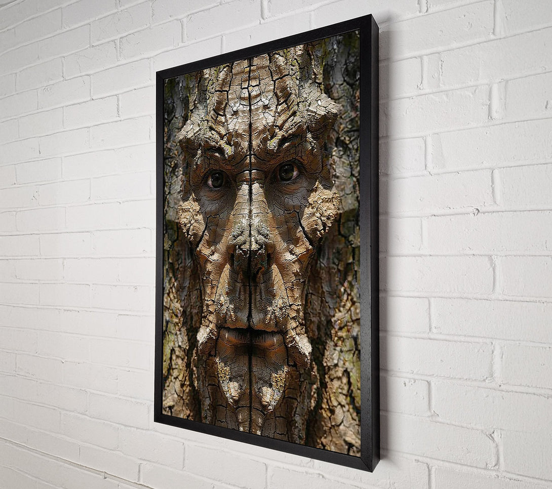  A Canvas Print of The Brown Bark Face Canvas Art