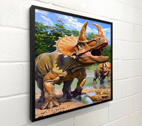 Orange Ceratopsian Rampage