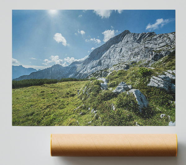 Grey Mountain Vista Giclee Print