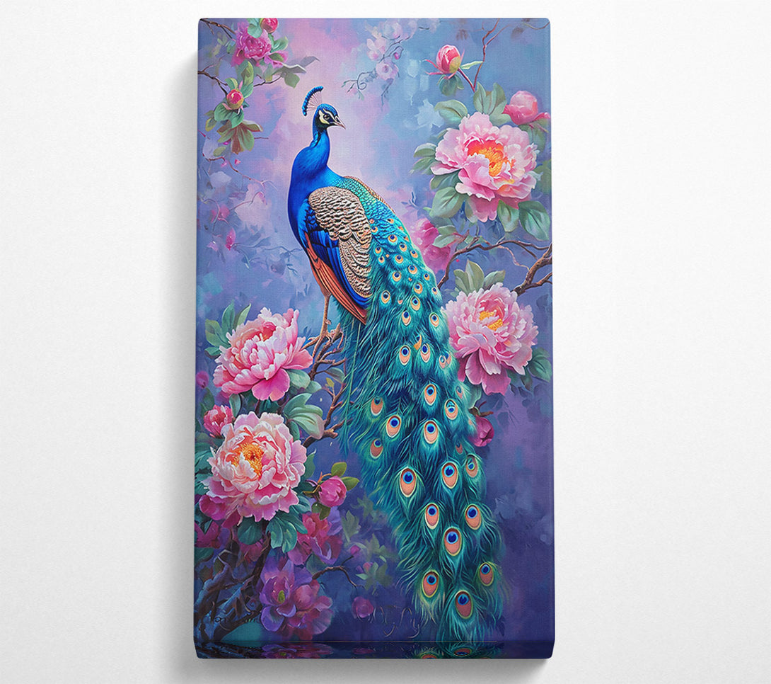  A Canvas Print of Teal Peacock Dreams Canvas Art