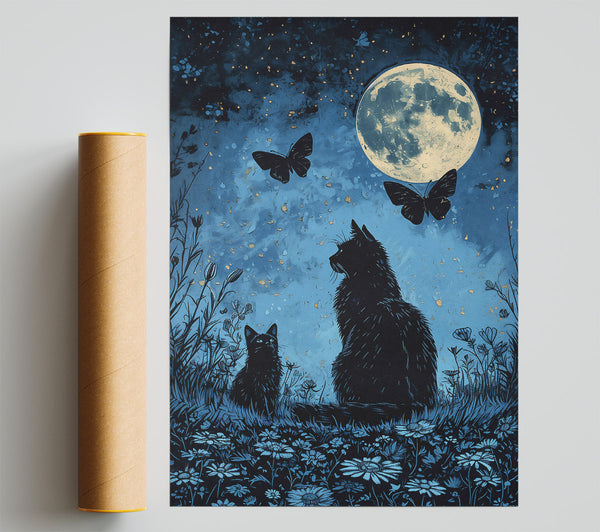 Midnight Blue Whispers Giclee Print