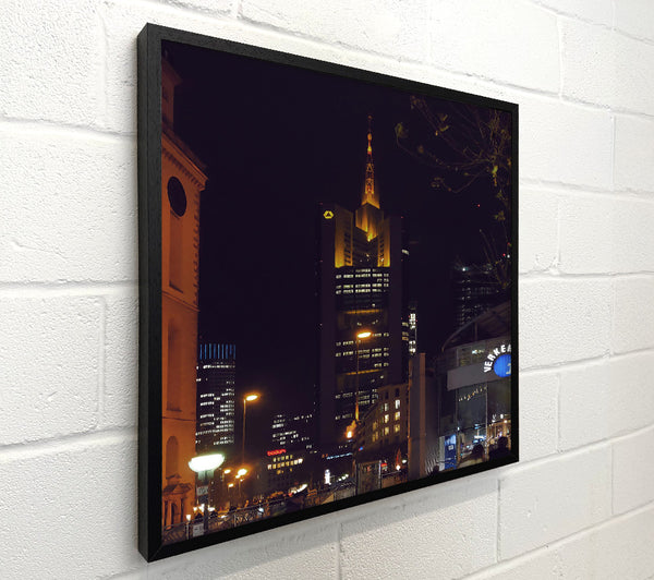 Golden Cityscape Night