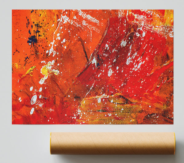 Crimson Splattering Dreams Print