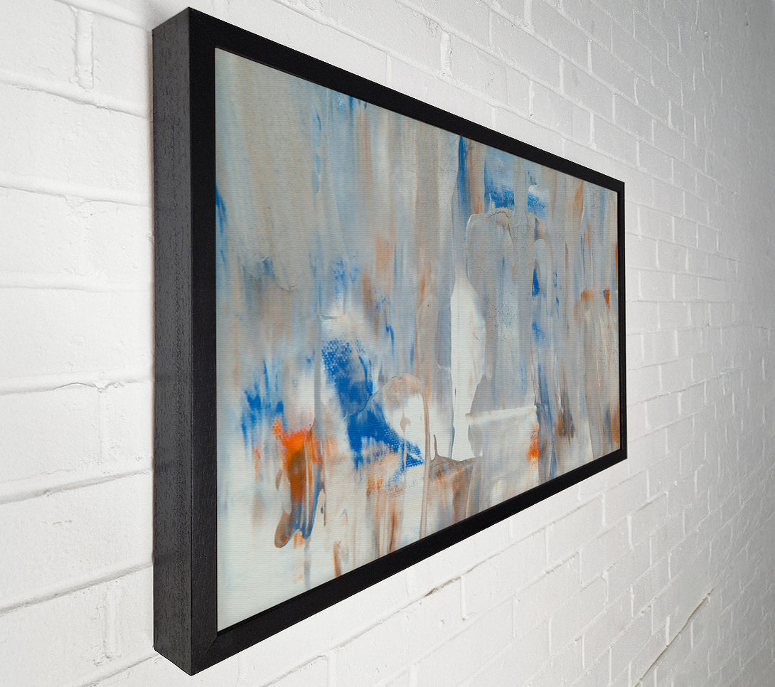  A Canvas Print of Blue Abstract Layers Canvas Art
