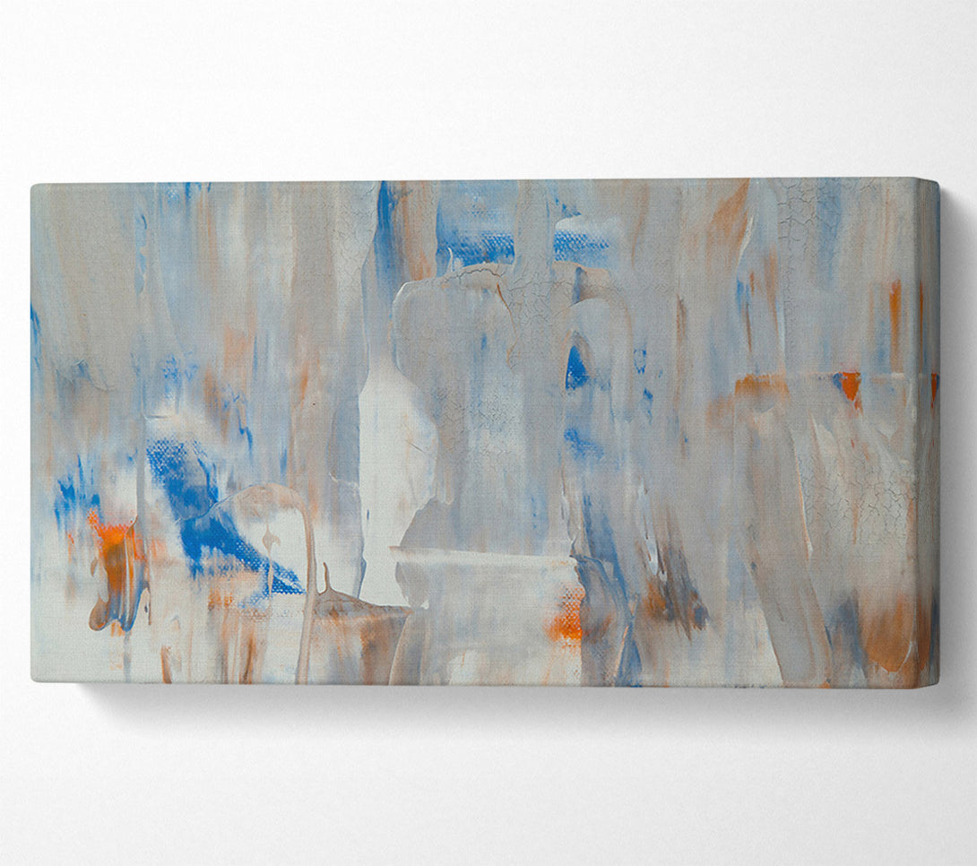  A Canvas Print of Blue Abstract Layers Canvas Art