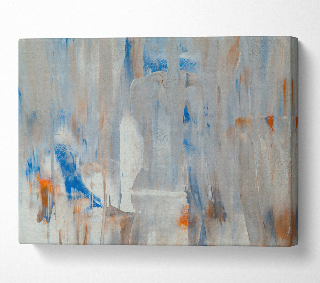  A Canvas Print of Blue Abstract Layers Canvas Art